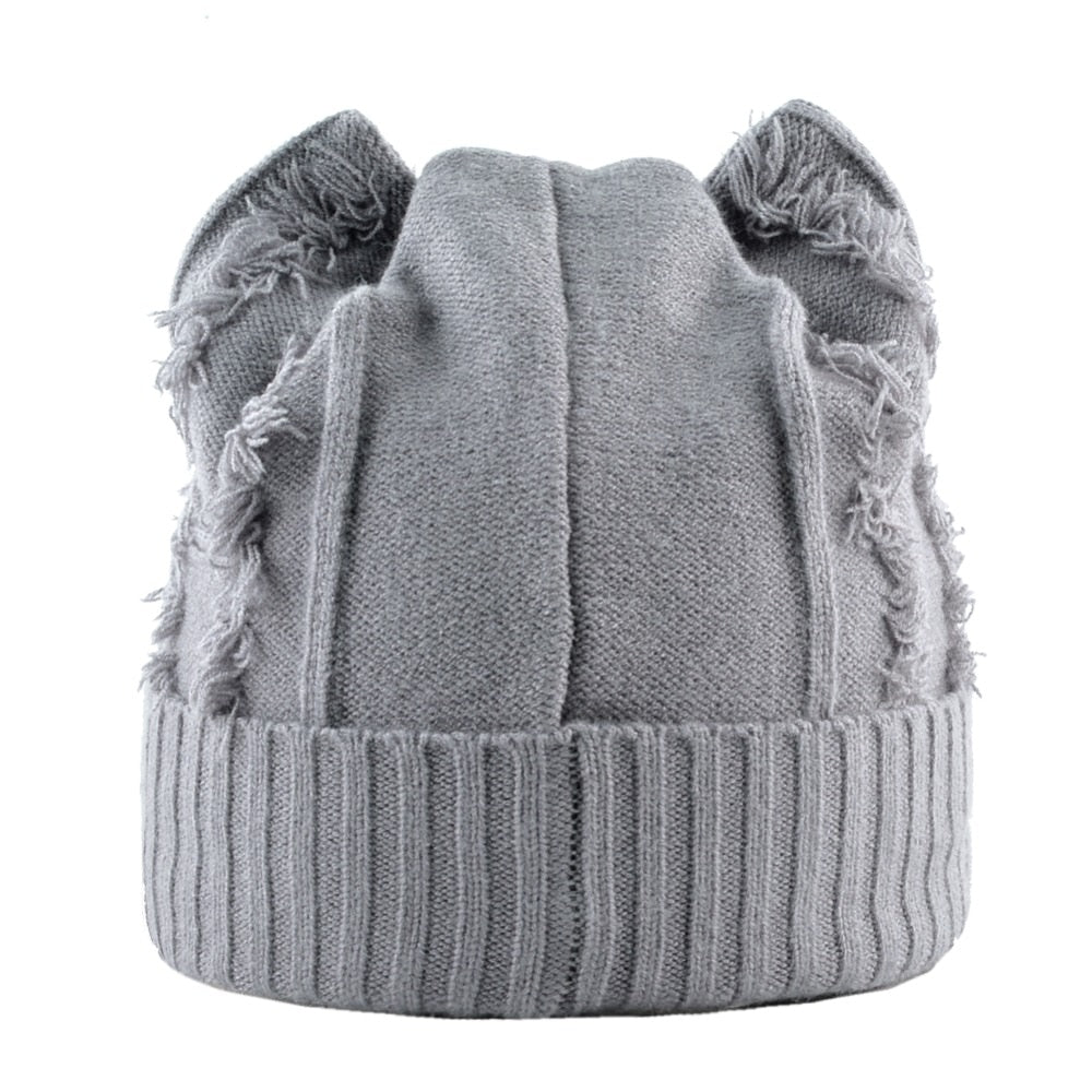 knit cat ears - WILDLIFE CAPS
