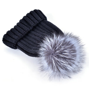 fox fur pompom - WILDLIFE CAPS